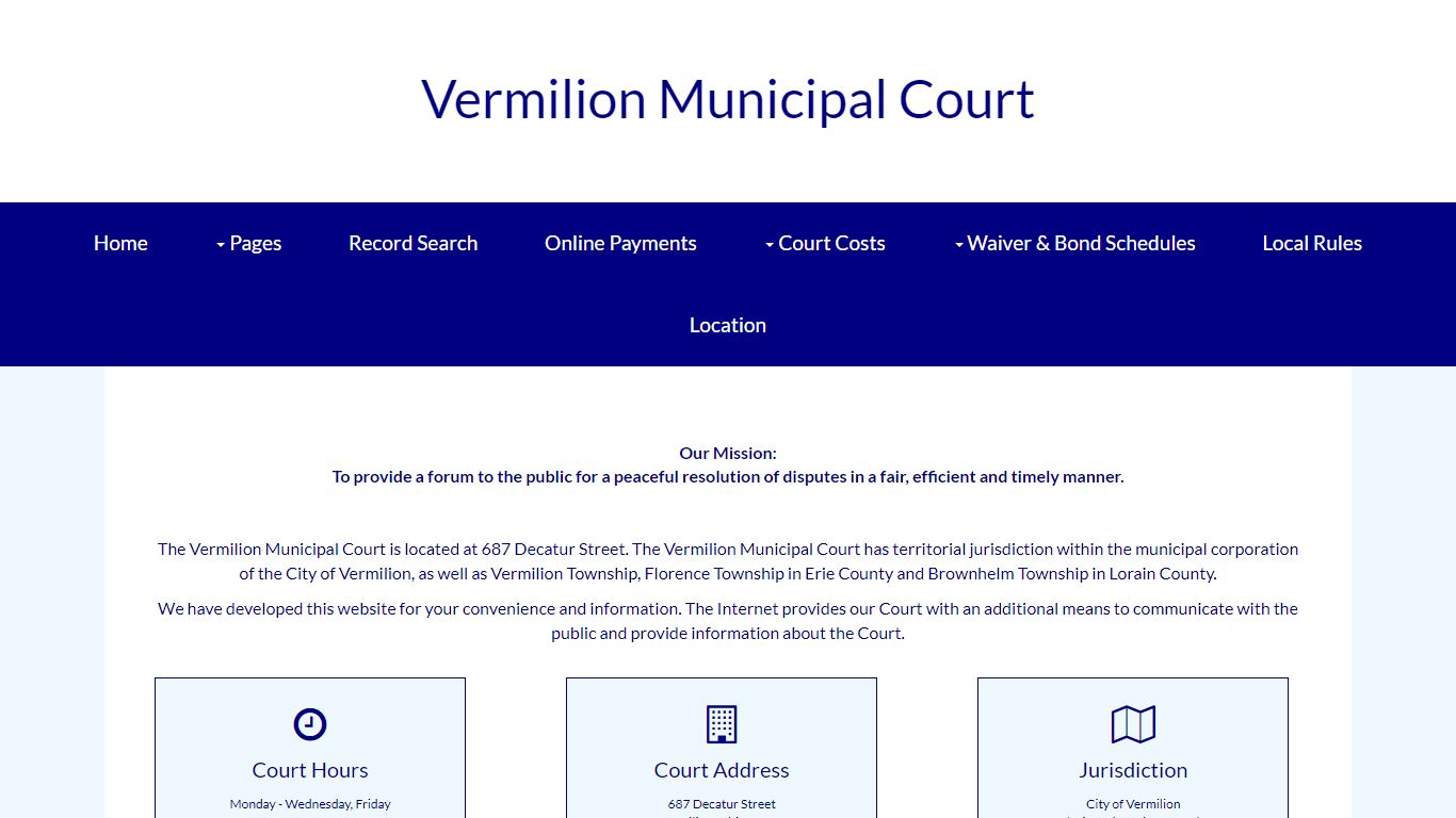 Vermilion Municipal Court