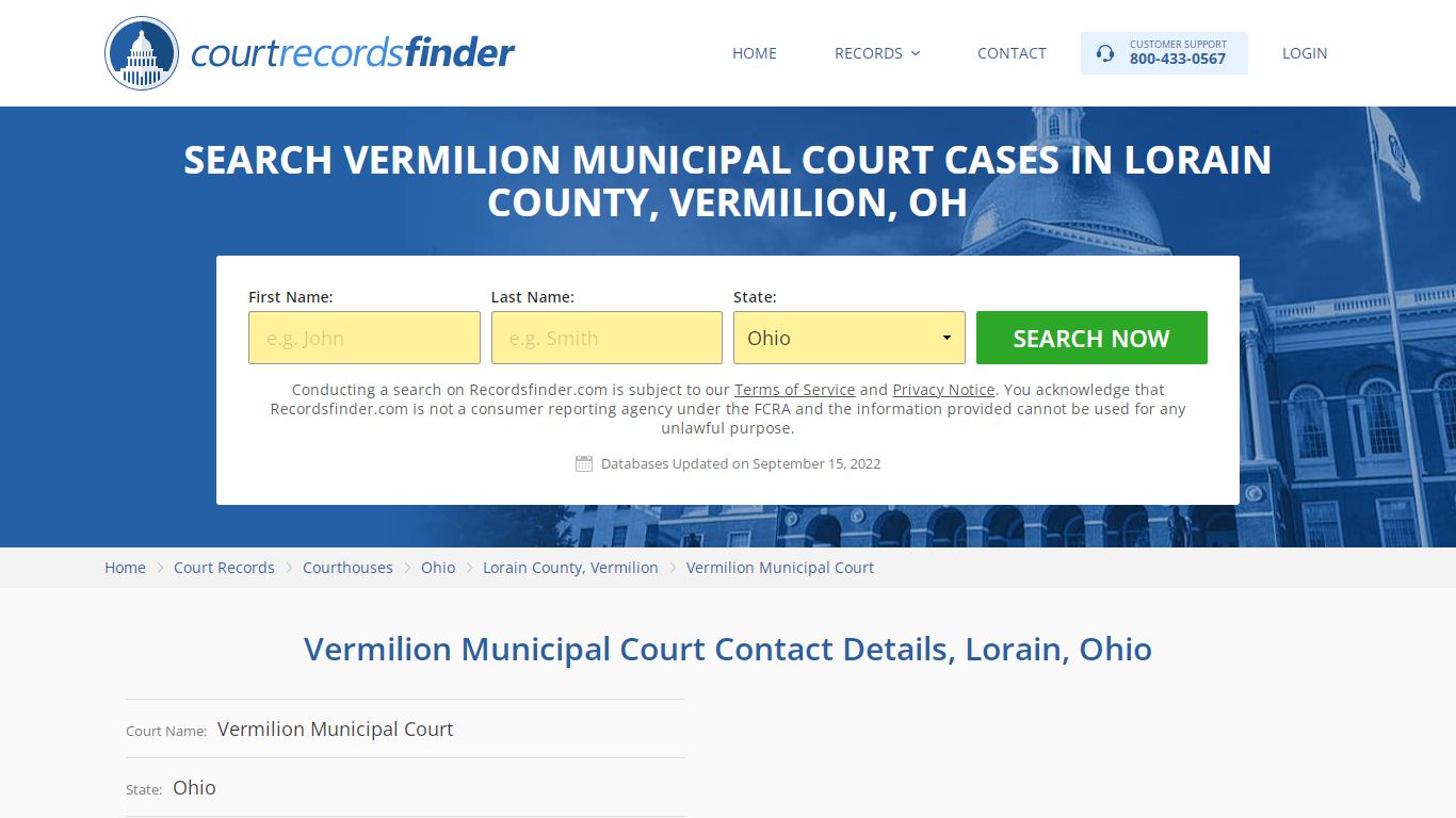 Vermilion Municipal Court Case Search - RecordsFinder